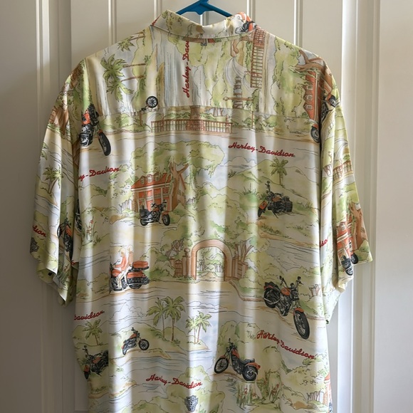 Men’s H-D Tori Richard Short Sleeve Button Down - Picture 9 of 10